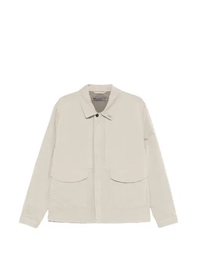 Massimo Osti Studio Logo-patch Pocket Jacket In Neutral