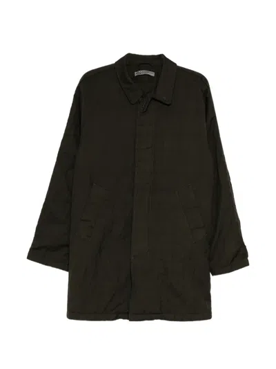 Massimo Osti Studio Logo-patch Coat In Brown
