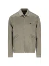 Massimo Osti Studio Logo-patch Zip-up Jacket In Gray