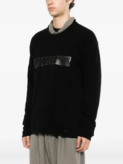 Massimo Osti Studio Logo-print Sweatshirt In Black
