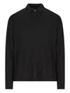 Massimo Osti Studio Long-sleeved Polo Shirt In Black