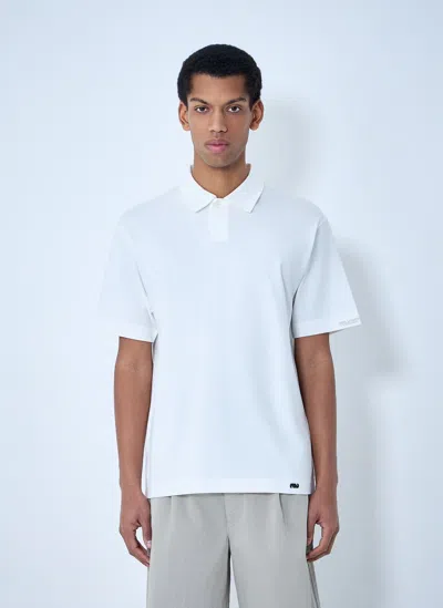 Massimo Osti Studio Mercerized Jersey Polo Shorts In White
