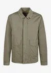 Massimo Osti Studio Button Flap-pocket Overshirt In Green