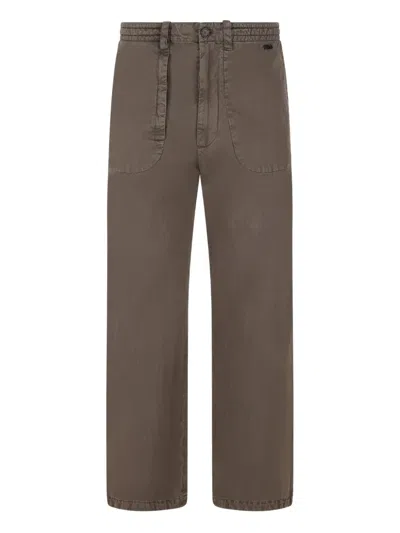 MASSIMO OSTI STUDIO PATCH-POCKET TROUSERS