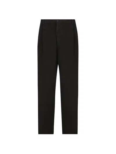 Massimo Osti Studio Pleated Logo-patch Trousers In Multi