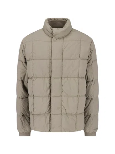 Massimo Osti Studio Quilted Puffer Jacket In Grey