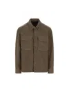 Massimo Osti Studio Patch-pocket Button Shirt Jacket In Brown