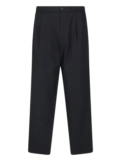 Massimo Osti Studio Tailored Wool Trousers In Black