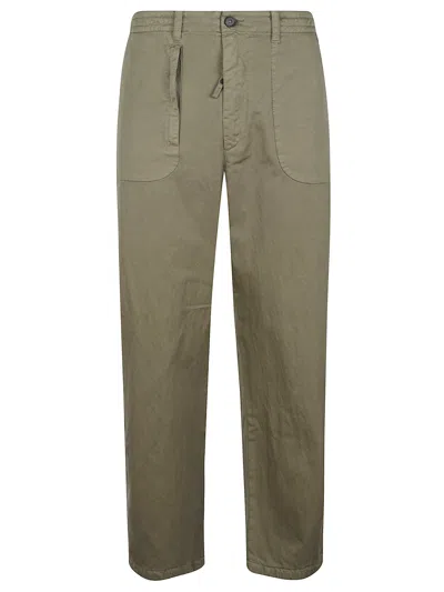 Massimo Osti Studio Trousers With Logo In Green