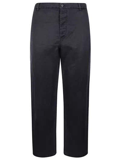 Massimo Osti Studio Trousers With Zip And Button In Black