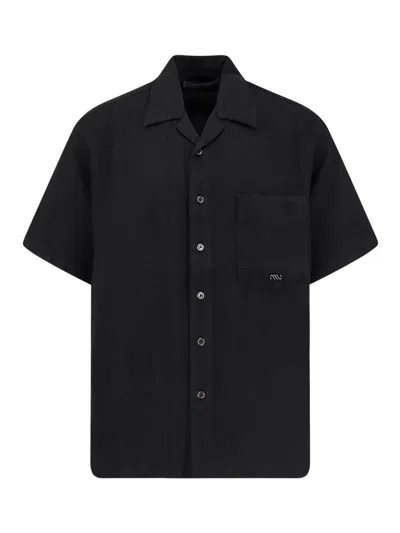 Massimo Osti Studio Twill Paper Shirt In Black