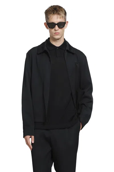 Massimo Osti Studio Wool Overshirt In Black