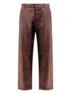 Massimo Osti Studio Wool Trousers In Brown