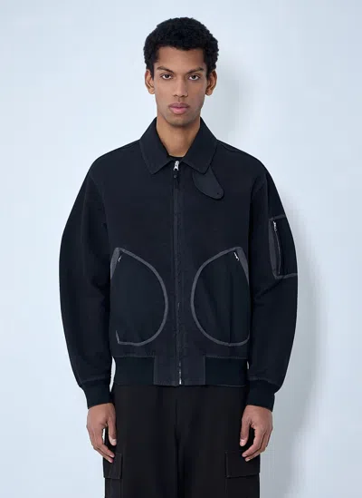 Massimo Osti Studio Zip-up Bomber Jacket In Black