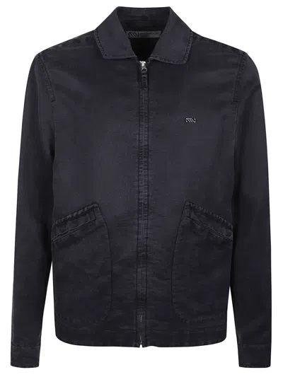Massimo Osti Studio Zip-up Jacket In Blue