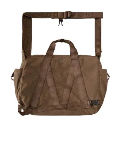 Massimo Osti Studio Zipper Travel Bag In Walnut