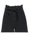 Massimo Rebecchi Woman Shorts & Bermuda Shorts Black Size 6 Cotton In Black