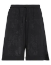 Massimo Sabbadin Man Shorts & Bermuda Shorts Black Size M Cotton In Black