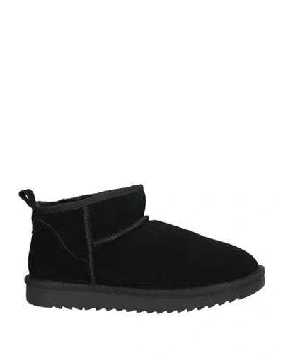 Massimo Santini Woman Ankle Boots Black Size 7 Leather