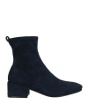 Massimo Santini Woman Ankle Boots Midnight Blue Size 8 Textile Fibers