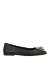 Massimo Santini Woman Ballet Flats Black Size 8 Leather