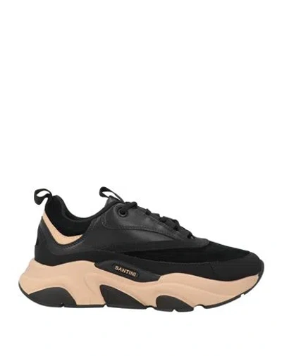 Massimo Santini Woman Sneakers Black Size 5 Leather