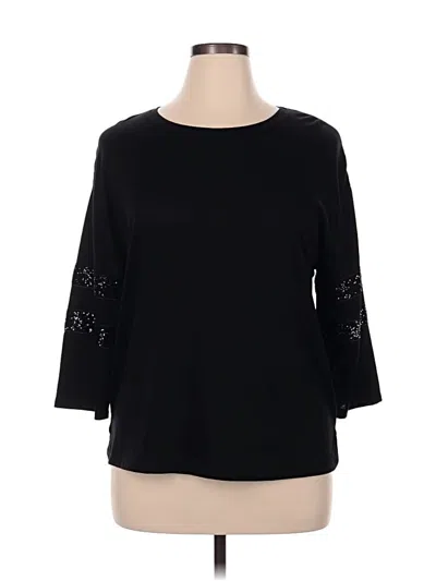 Pre-owned Massini 3/4 Sleeve T-shirt In Black