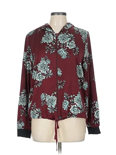 Pre-owned Massini Cardigan Sweater In Burgundy