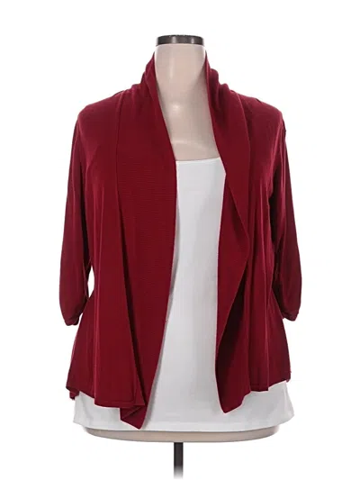 Pre-owned Massini Cardigan Sweater In Burgundy