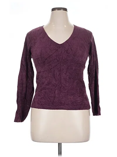 Pre-owned Massini Pullover Sweater In Burgundy