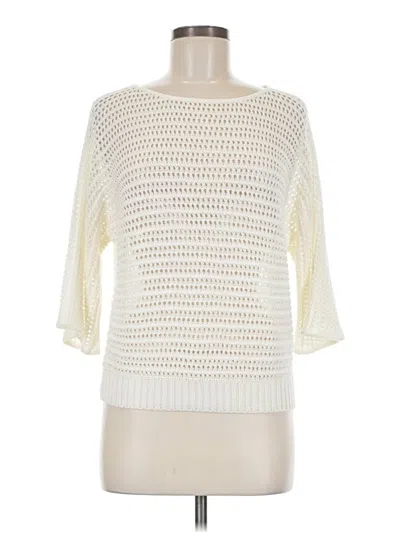 Pre-owned Massini Pullover Sweater In White