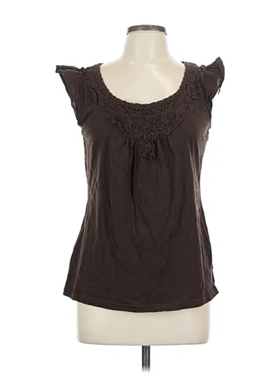 Pre-owned Massini Sleeveless Blouse In Brown