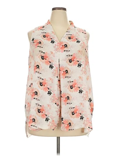 Pre-owned Massini Sleeveless Blouse In White