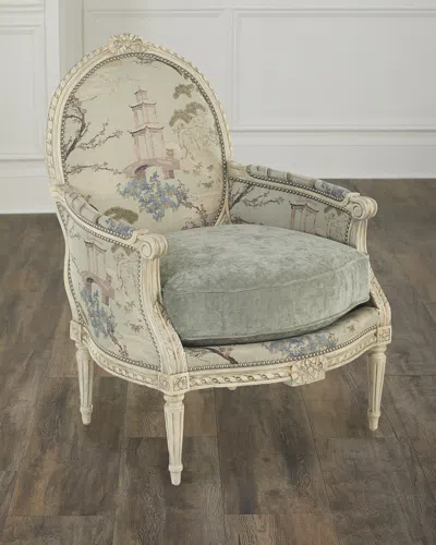 Massoud Adeleine Bergere Chair In Multi