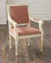 Massoud Ankara Dining Arm Chair In Pink