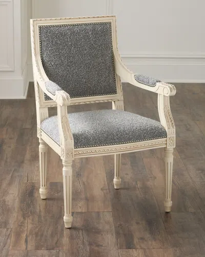 Massoud Ankara Dining Arm Chair In Gray