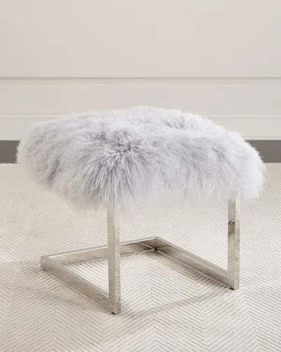 Massoud Ariana Sheepskin Ottoman