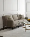 Massoud Besen Sofa In Metallic Gray