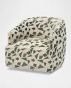 Massoud Bonnie Swivel Chair In Green