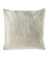 Massoud Brindle Hair Hide Gray Pillow, 22"sq. In Gray