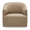 Massoud Coppell Swivel Chair In Aries Camel