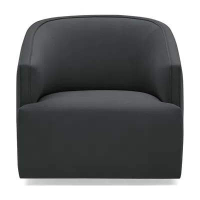 Massoud Coppell Swivel Chair In Aries Charcoal