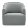 Massoud Coppell Swivel Chair In Aries Dove