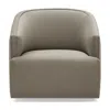 Massoud Coppell Swivel Chair In Aries Flax