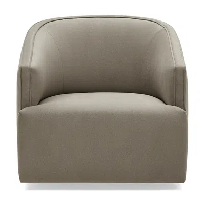 Massoud Coppell Swivel Chair In Aries Flax