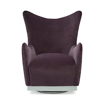 Massoud Denton Velvet Chair In Black