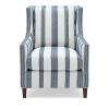 Massoud Duncan Chair In Cape Stripe Burlap