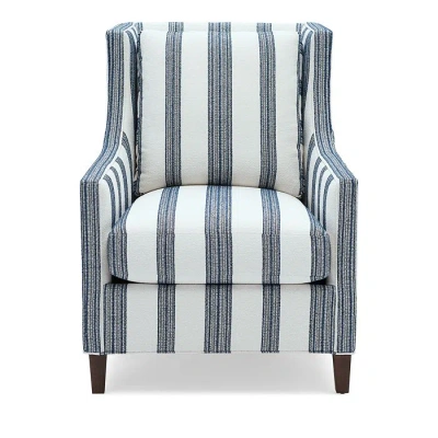 Massoud Duncan Chair In Cape Stripe Burlap