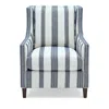 Massoud Duncan Chair In Cape Stripe Sky
