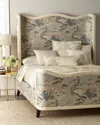Massoud Eleanor King Bed In Pagoda Print